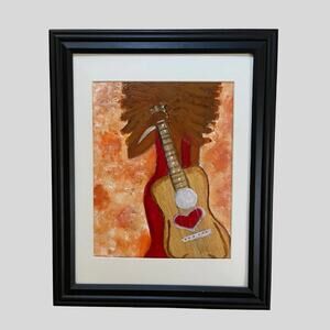HER Strings Original Painting 8x10 Framed